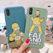 GYKZ чехол для телефона с мультипликационным принтом Homer J. Simpsons для iPhone XS MAX XR X 11 Pro 7 8 6 6s Plus, мягкая силиконовая тонкая задняя крышка, чехлы
