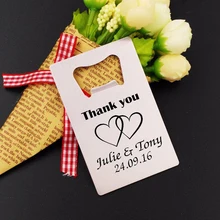 100x индивидуальная открывалка для бутылок с кредитными картами, открывалка для бутылок с печатью на заказ, практичная открывалка для бутылок на свадьбу и годовщину