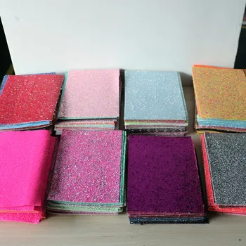 

30pcs of A5 Sheet 15cmX21cm Chunky Glitter Fabric Leather For Earring bows craft Sewing DIY CL001