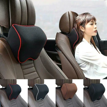 

Durable And Practical 1pc Car Seat Headrest Memory Pad Washable Neck Pillow Head Rest Support Cushion