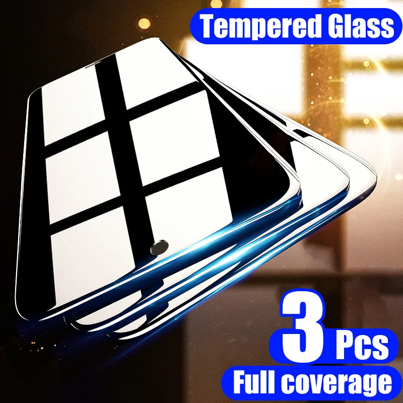 Protector de pantalla de cristal templado para móvil, para Huawei P30 P20 P40 Lite Honor 10 20 Lite 10i 9X 8X, Mate 20 30 10 Lite P Smart 2019, 3 unidades