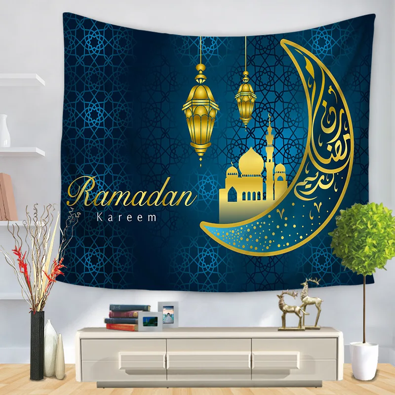 Thregost Arabian Ramadan настенный гобелен Современная Настенная подвесная прямоугольная, ТКАННАЯ домашняя декоративная настенная вешалка гобелены - Цвет: GT1416-8