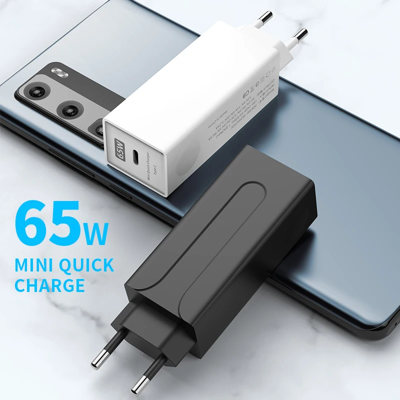 Sowray 65 Вт Ган зарядное устройство для ноутбука iPhone 12 мини Pro Max Macbook Dell Кабель с