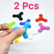 2 шт. керамический подшипник Tri-Spinner ABS EDC ручной Спиннер для аутизма и СДВГ Спиннер антистресс детские игрушки длинные время вращения