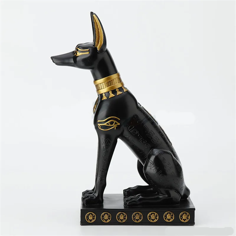Египетская мифология Death Anubis Canis Spp статуя искусства и рукоделия творческая