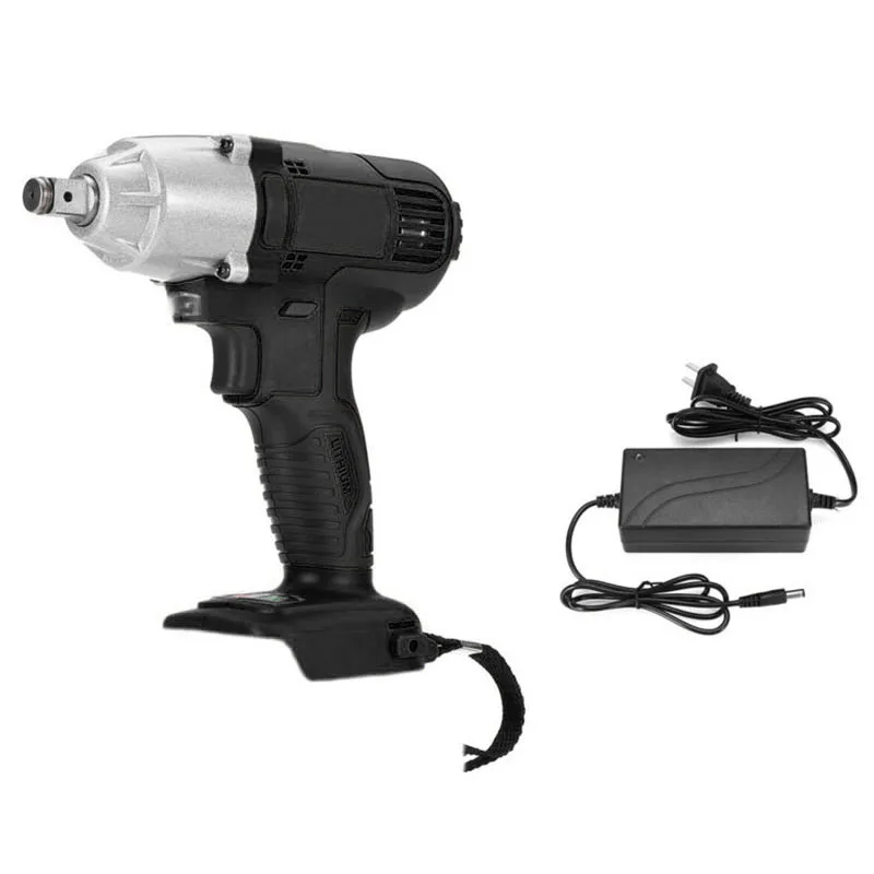 128V Electric Brushless Cordless Car Tire Driver Impact Wrench Home Equipment