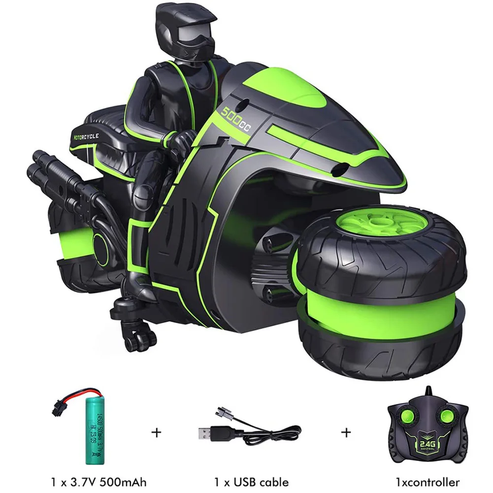 Brinquedos para Crianças Ghz de Alta Graus Girando Recarregável Mini 2.4 Velocidade Elétrica Engraçado Dublê Drift Racing rc Motocicleta Presentes 360 Usb 6 recarregável mini 2.4 ghz de alta velocidade