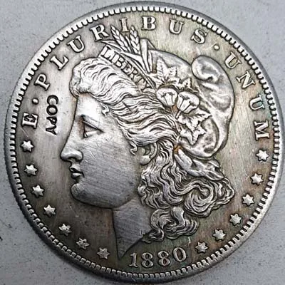 1880 Копия монет США 1878-1921 MORGAN DOLLAR коллекционные монеты - Цвет: 1880