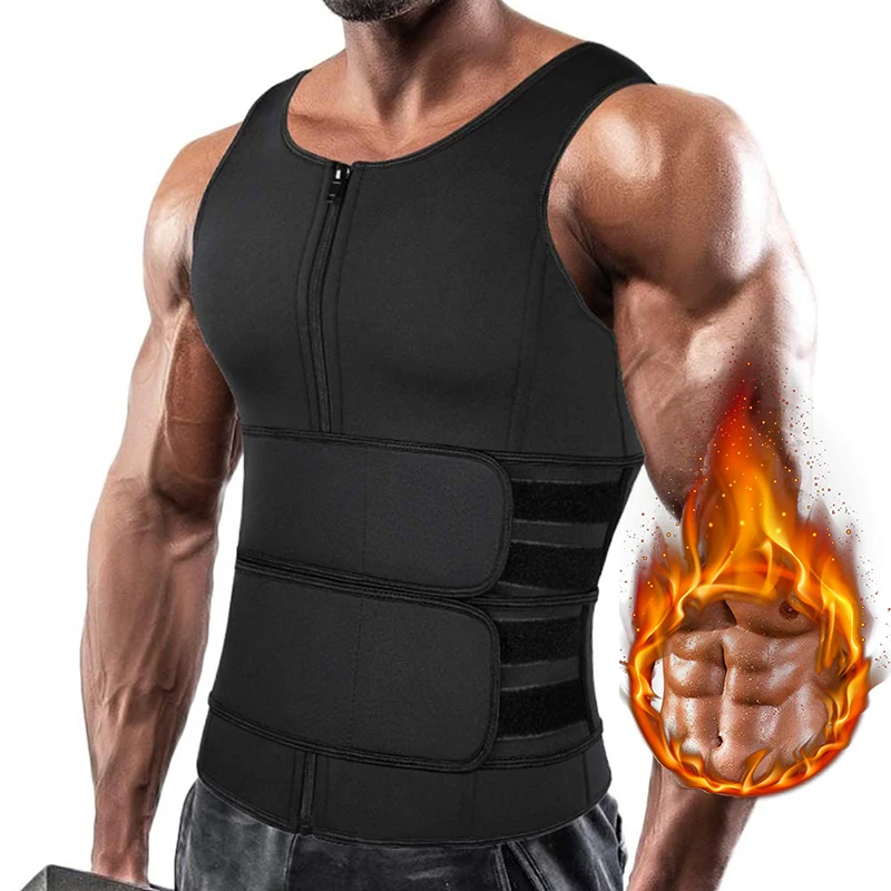 Men Body Shaper Waist Trainer Sauna Suit Sweat Vest Slimming Underwear Fat Burner Workout Tank Tops Weight Loss Shirt Shapewear mens waist corset sweat slimming belt sauna vest belly underwear fat burner chest abdominal binder reductive girdle body shaper