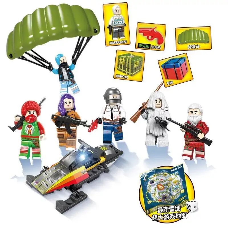 

Crown 100056 Jedi Survival Toy Chicken Educational Fight Inserted Small Particles Boy Building Blocks Gift
