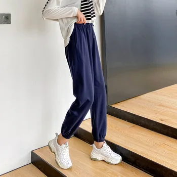 

Autumn sports and leisure loose wide-leg all-match trousers green
