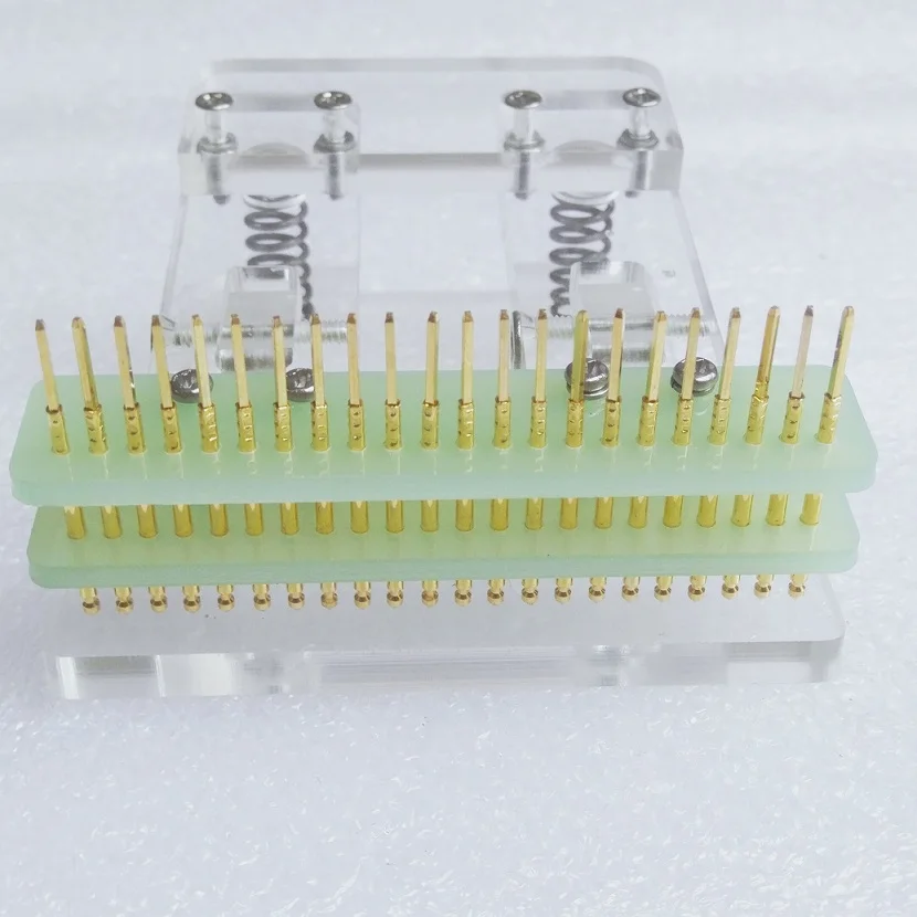 ЖК-экран тестовый PCB зажим приспособление зонд пружина иглы Программирование ожога даунлоа 2,54