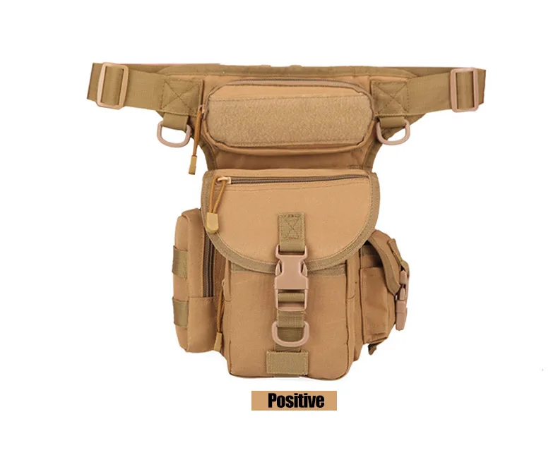 IKSNAIL Tactical Sport Bag Drop Leg Army Bags Fanny Camping Hiking Trekking Military Shoulder Saddle Nylon Multi-function Pack