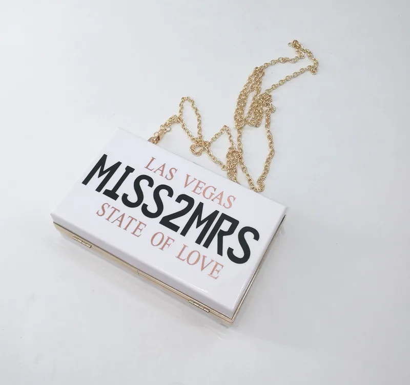 Sisbigdey Miss2mrs Bride Evening Handbag Wedding Acrylic Crossbody Bag Miss To Mrs Las Vagas State Of Love Cosmetic Clutch Bag Cosmetic Bags Cases Aliexpress