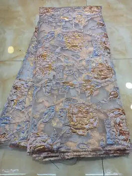 

NEW Embroidered Brocade Lace Fabric for Wedding Party Dress High Quality African Jacquard Fabric Lace Nigerian French Tulle Lace
