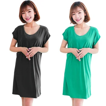 

Women Maternity Dress Long Breastfeeding Dresses Korean Leisure Casual Spring Summer Large Size Dress