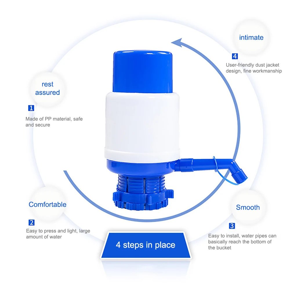 Портативный водяной насос, Диспенсер, галлон, бутылка для питья, Ручной пресс, съемная трубка, инновационный ручной насос, Диспенсер, инструменты для офиса