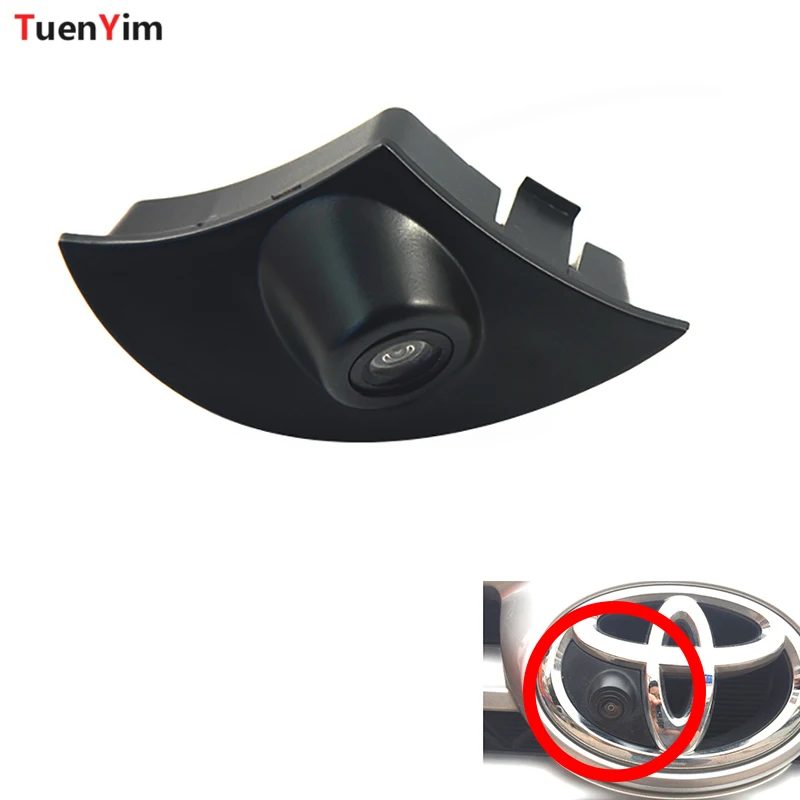 

Автомобильная камера CCD с логотипом автомобиля для Toyota Prado Land Cruiser Highlander camry RAV4 Corolla, парковочная камера Переднего Вида