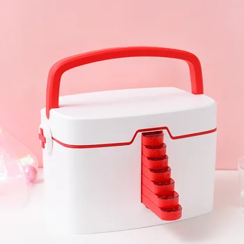 

Large-capacity Household Medicine Suitcase Portable Medicine Storage Box Environmentally Friendly and Odorless