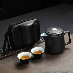 Керамическая чашка Quick чайник из двух или трех или Celadon Портативный Путешествия Чайный набор кунг-фу Логотип Настраиваемый