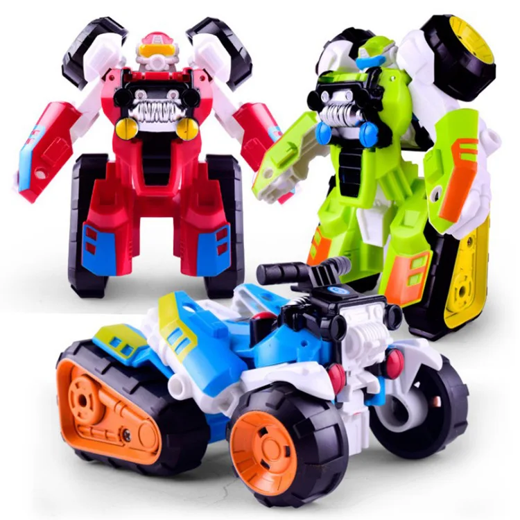 

Children Creative Garage Kit Deformation Robot Cartoon Deformation Autobots Model Toy Stall Wholesale