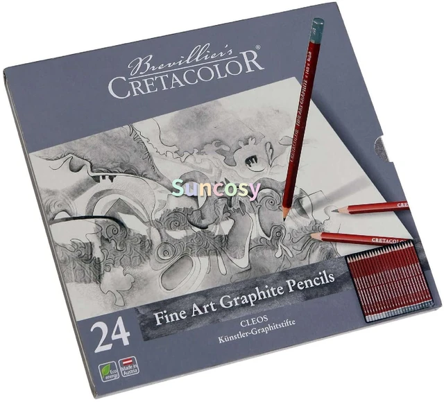 6 Pack: Cretacolor 6 Piece Drawing Oil Pencil Set with Tin