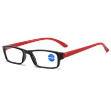Iboode 2020 nowe blokujące niebieskie światło okulary do czytania mężczyźni kobiety Ultralight mała ramka okulary Presbyopic lupa okulary Unisex tanie tanio Przezroczysty CN (pochodzenie) Lustro Z poliwęglanu Z tworzywa sztucznego