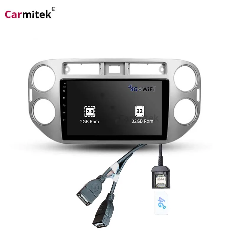 Carmitek android 9 0 автомобильный DVD мультимедийный плеер для Volkswagen Tiguan 2010-2016 Радио