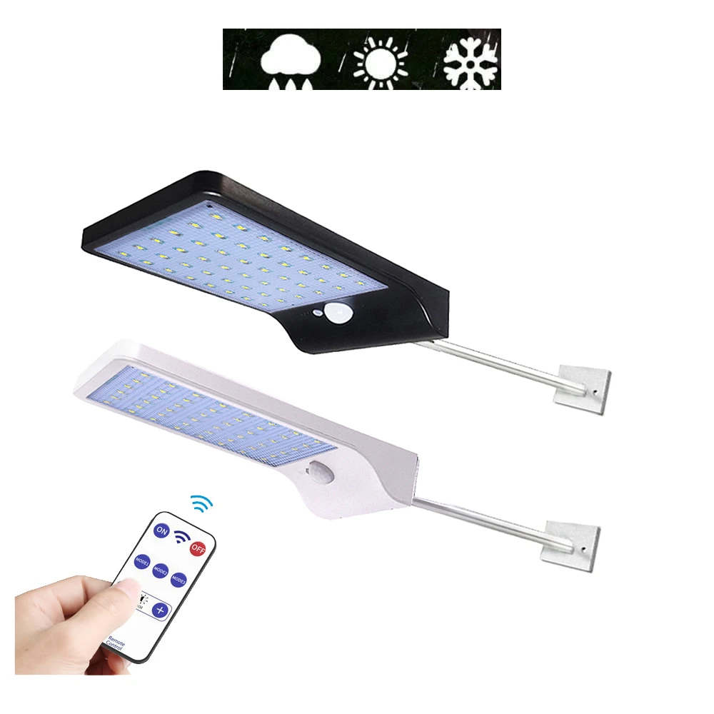 48 светодиодный солнечный светильник настенный PIR датчик движения 4 режима