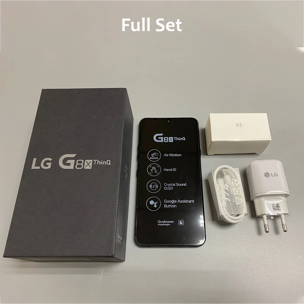 Original LG G8X ThinQ 4G LTE Mobile Phone 6.4'' G850UM G850EMW Android SmartPhone 6GB+128GB 25MP Camera NFC Unlocked CellPhone iphone xr refurbished