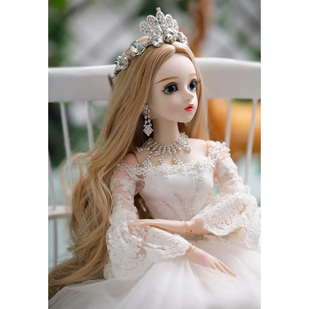 1/3 BJD Lifelik Dollse платье принцессы ручной работы макияж 60 см BJD sd имитация шарнирная кукла для девочек полный набор кукла для девочки подарок