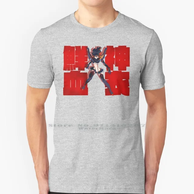 Kamui Senketsu T Shirt 100 Pure Cotton Kill La Kill Senketsu Ryuko Fan Art Kamui Aliexpress Men S Clothing