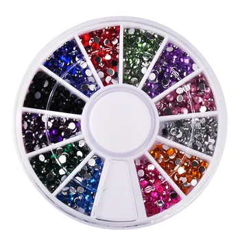 

Mixed Color Chameleon Stone Nail Rhinestone Small Irregular Beads Manicure 3D Nail Art Decoration In Wheel Accessories
