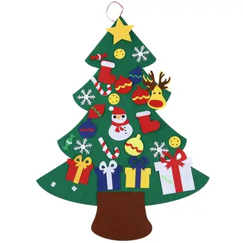 

3D DIY Felt Christmas Tree Christmas Decorations for Home Christmas Tree Decoration Xmas Gifts New Year