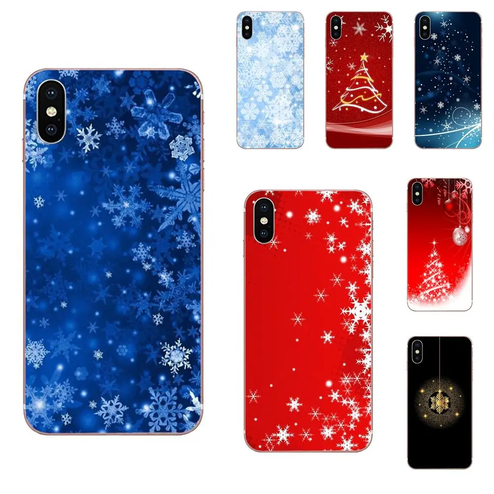 

Christmas Snowflake Deer New Year Soft Pattern For Xiaomi Redmi Mi 4 7A 9T K20 CC9 CC9e Note 7 9 Y3 SE Pro Prime Go Play