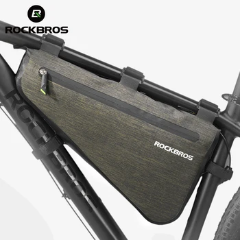 

ROCKBROS Bike Triangle Bag Portable Large Capacity Rainproof Cycling Bag MTB Road Bicycle Front Frame Tube Bags Accessories