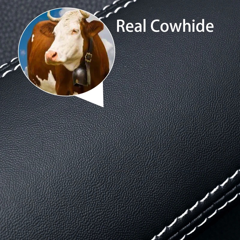 Car Seat Belt Shoulder Cover Cowhide Protection Seat Belt Padding Pad For Ford Fiesta EcoSport Escort Focus 1 2 3 MK2 MK3 MK4