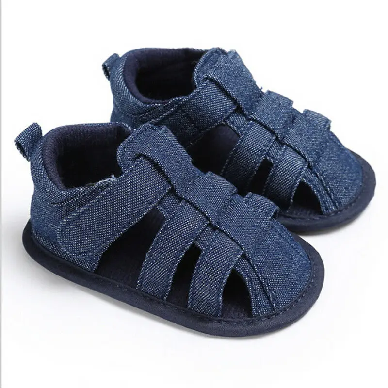 Denim Blue Парусиновая детская обувь; детская обувь для малышей; детская обувь для маленьких мальчиков и девочек с мягкой подошвой; Детские кроссовки; - Color: Denim Blue