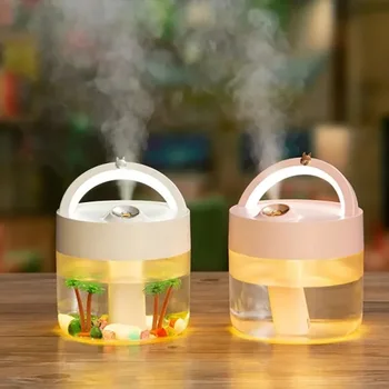 

Sanitizing Liquid Mist Fogger LED Rechargeable Wireless Handy Desk Humidifier