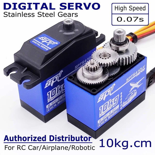 SPT5410LV 10kg High Speed Standard Servo Metal Gear 1:10 Drift Car Servo RC  Car Airplane