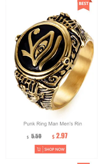 Man Cross Stainless Steel Ring Vintage Silver Black Titanium Steel Rings For Men Punk Hip Hop Jewelry Rock Charm Ringen Party