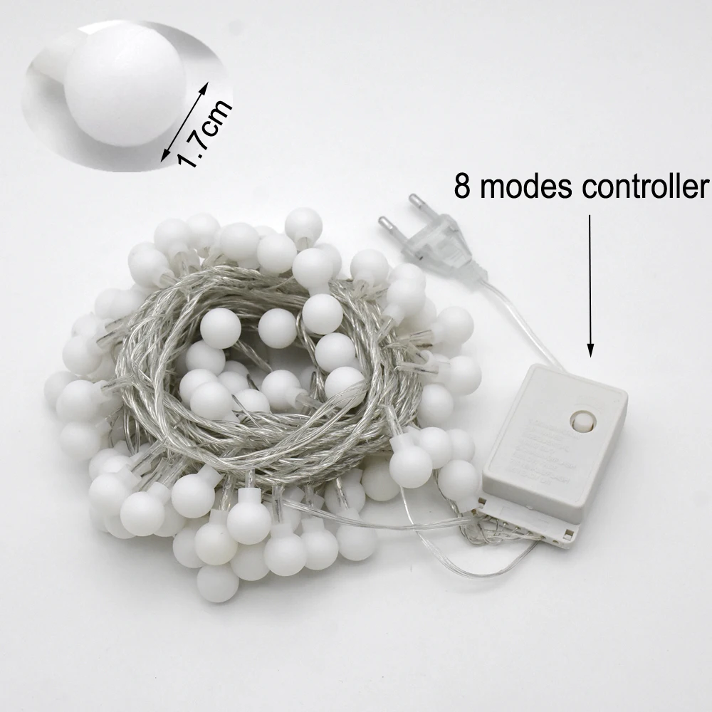6 м-50 м Глобус струнные огни Звездная Фея огни с 8 режимами шаровой указатель гирлянды для спальни, сада, свадебные украшения
