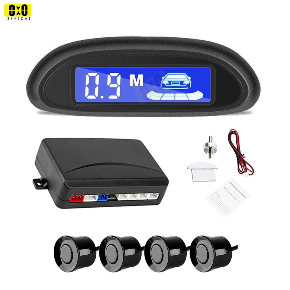 Car Auto Parktronic LED Parking Radar With 4 Sensors Backup Monitor Detector System Backlight Display | Автомобили и мотоциклы