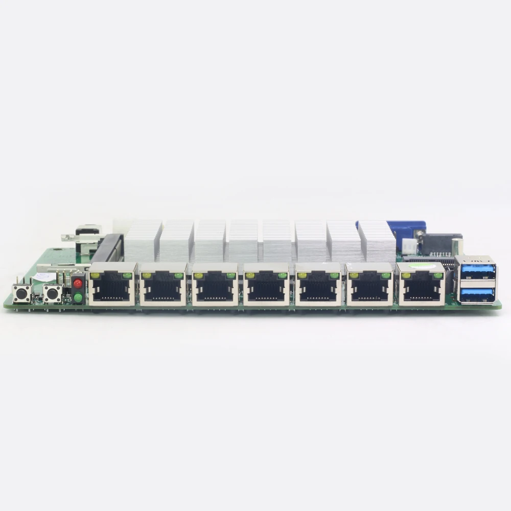XCY мини материнская плата 6 LAN Mini ITX 1000 Мбит/с Ethernet Celeron 1037U 1,80 ГГц промышленная ITX материнская плата для pfsense брандмауэра