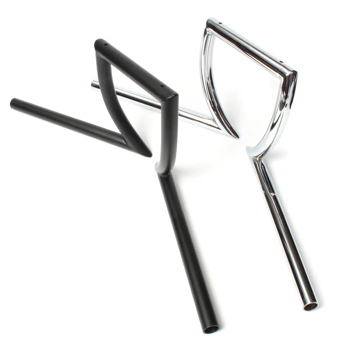 

Hot New Sliver/Black Color 7/8 inch Motorcycle Drag Handlebar Z Bar For Yamaha for Suzuki for Honda Chopper Bobber