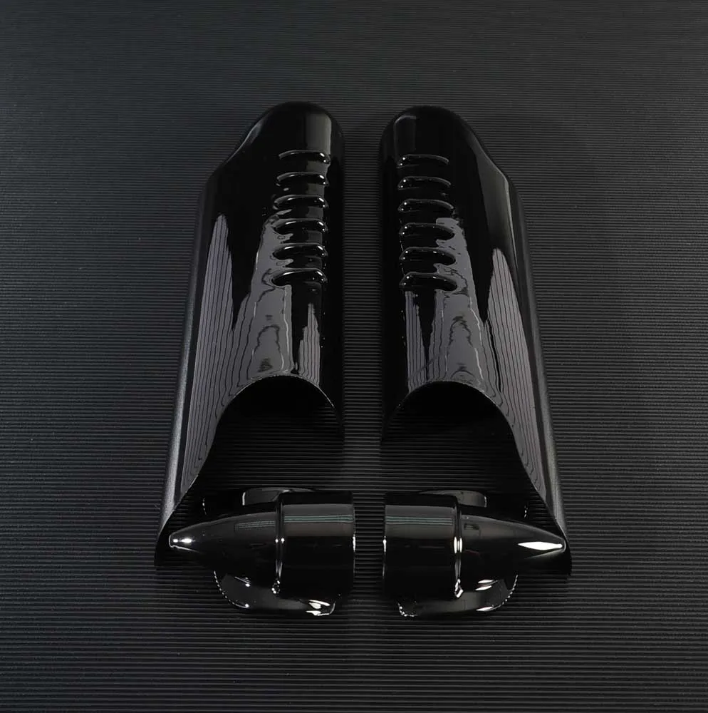 Хромированная вилка дефлекторы для ног защитная крышка для Harley Touring FLHT FLH FLTR FLHX Bagger Road King Electra Glide 2000-2013