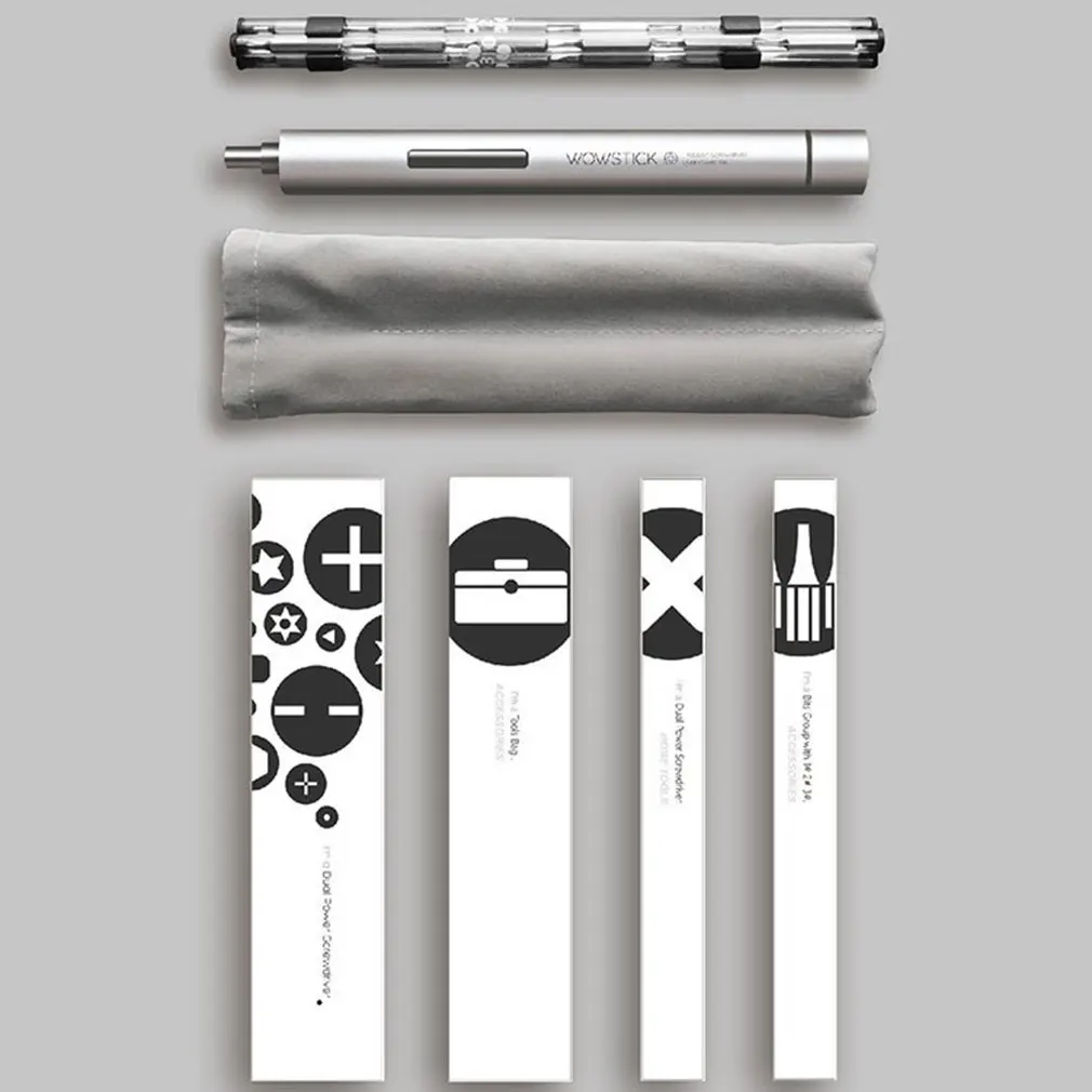 Wowstick 1P+ Мини Электрическая отвертка комплект беспроводной шуруповерт для телефона камеры точный инструмент для ремонта