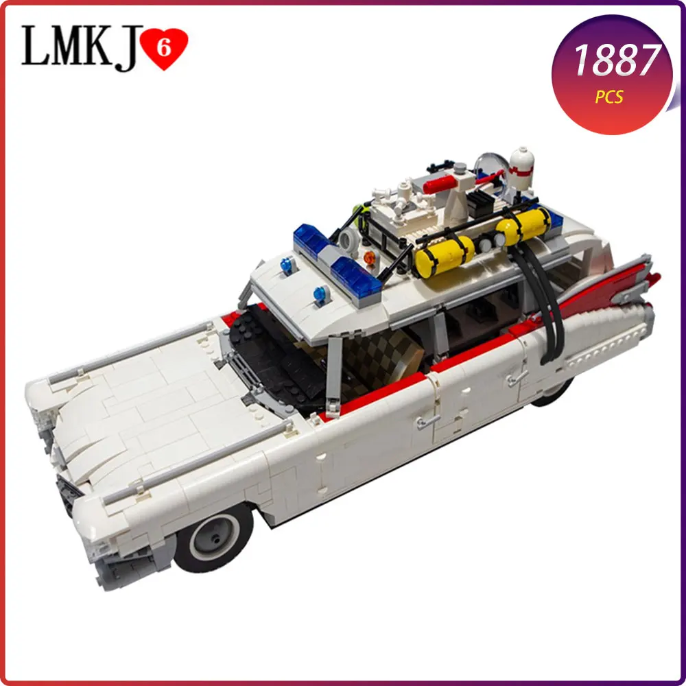 US $105.84 Ectoed 1 Car Model DIY Building Blocks Famous Movie Ghost Catch Team Car Collection Moc Bricks Kid Educational Toy children gift