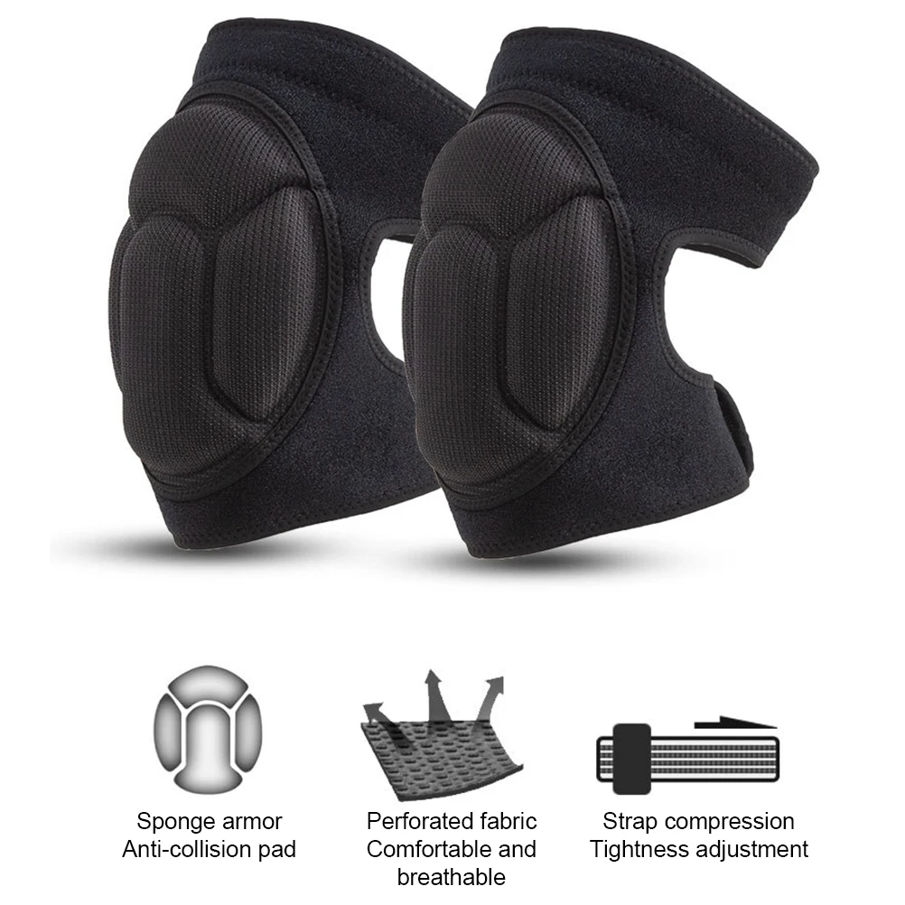 1 Pair Eva Knee Pads For Sports Foam Cushion Nonslip Knee Pad