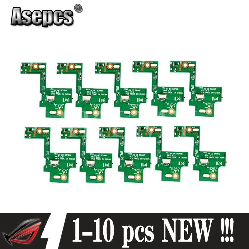 1 10 шт. Новинка! DC разъем питания плата для For Asus N53 N53S N53J N53TA N53T N53D N53JF N53JN N53SN N53JG